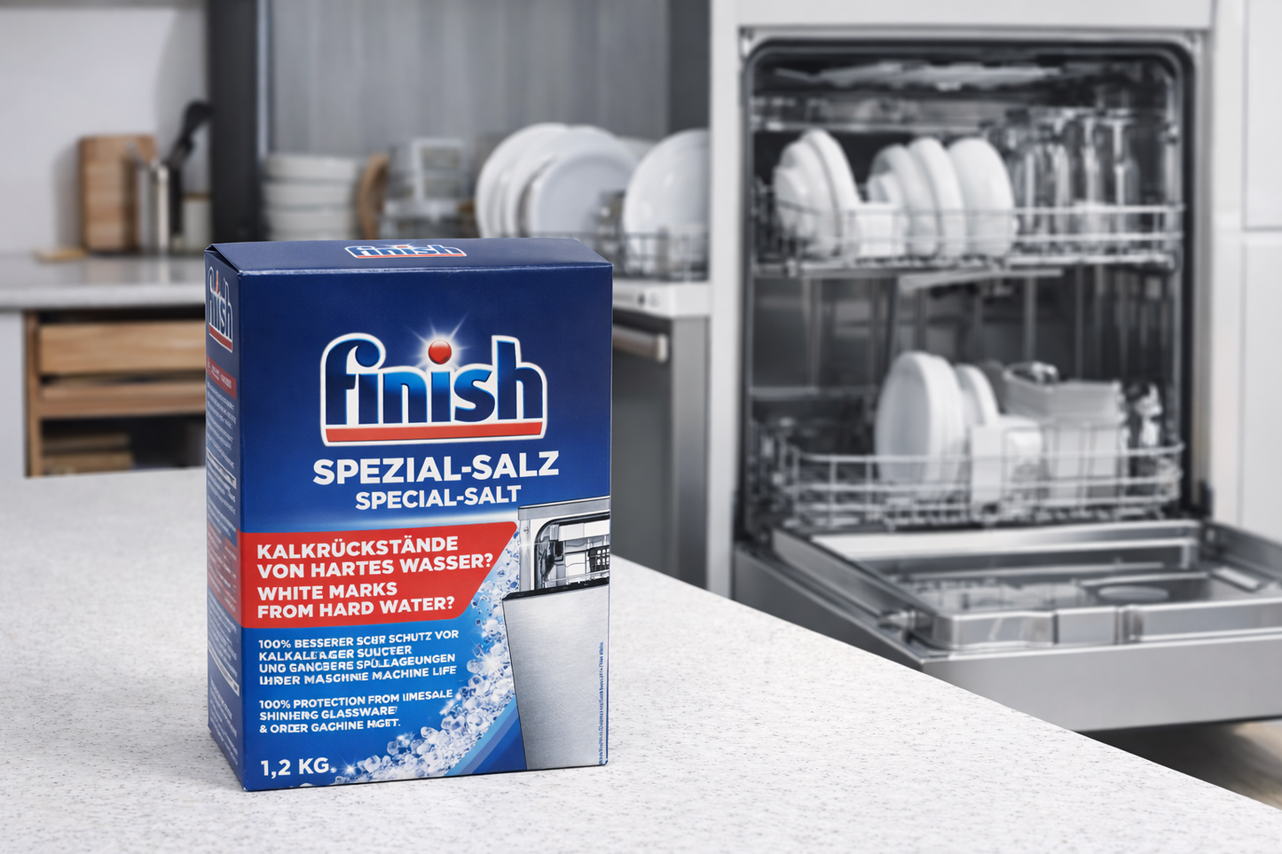 Finish Speciali druska indaplovėms 1.2 kg – efektyvi apsauga nuo kalkių