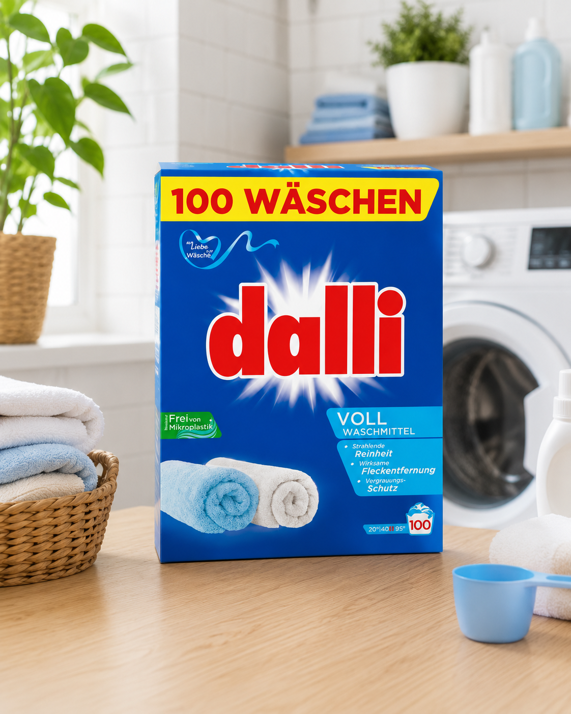 Dalli Vollwaschmittel skalbimo milteliai 100 skalbimų