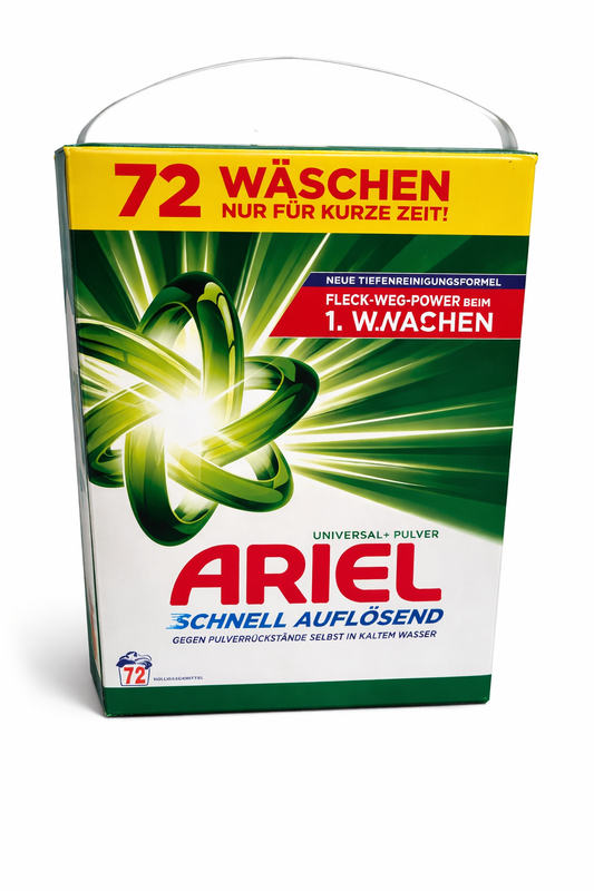 Ariel Universal+ skalbimo milteliai, 72 skalbimai