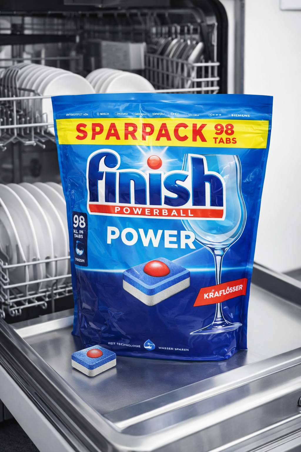 Finish Powerball indaplovių tabletės – 98 vnt