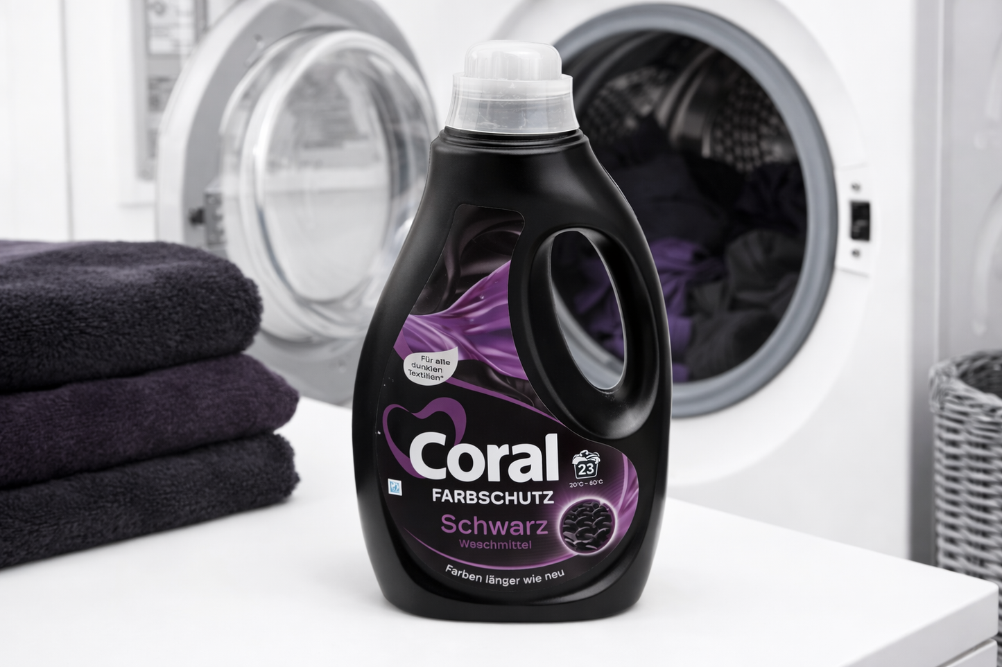 Coral Farbschutz Schwarz skalbimo skystis juodiems ir tamsiems drabužiams 1.15 L (23 skalbimai)
