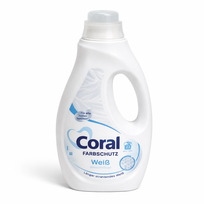 Coral Farbschutz Weiß skalbimo skystis baltiems drabužiams 1.15 L (23 skalbimai)