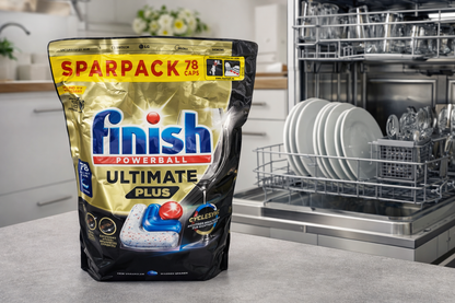 Finish Powerball Ultimate Plus indaplovių kapsulės, 78 vnt.