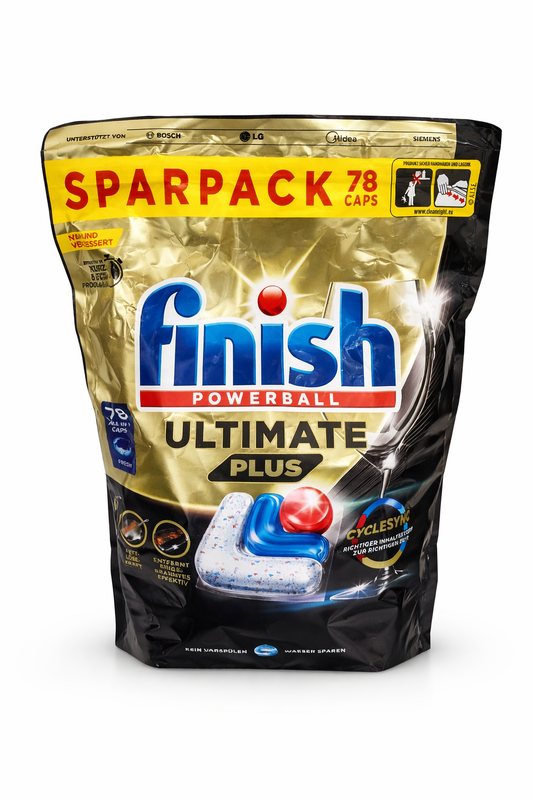 Finish Powerball Ultimate Plus indaplovių kapsulės, 78 vnt.