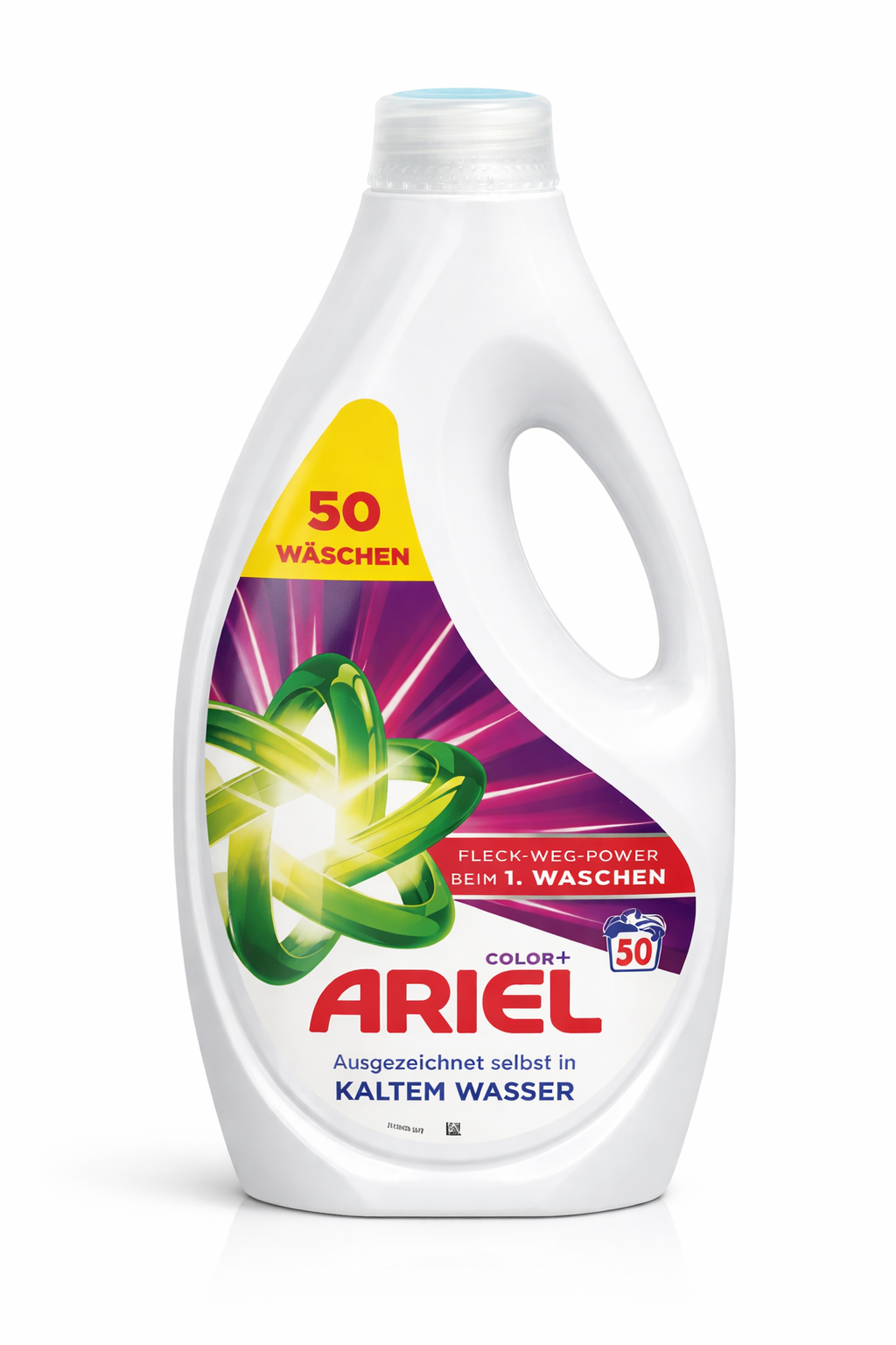 Ariel Color+ skystas skalbiklis spalvotiems drabužiams, 50 skalbimų (2.25 L)