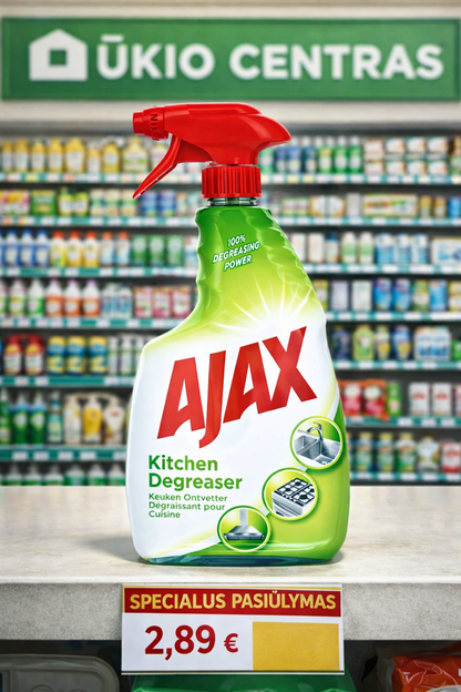 Ajax Kitchen Degreaser virtuvės riebalų valiklis, 750 ml