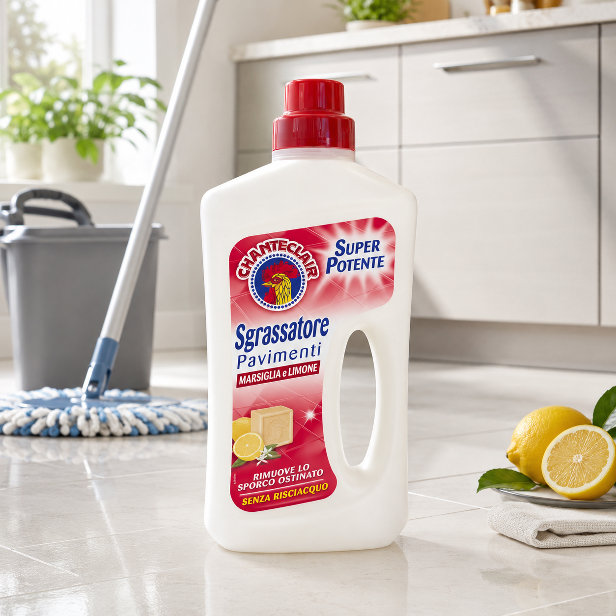 Chanteclair Sgrassatore Pavimenti Marsiglia e Limone grindų valiklis 750 ml