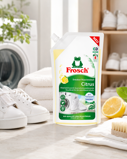 Frosch Sneaker-Waschmittel Citrus sportinės avalynės skalbiklis 480 ml