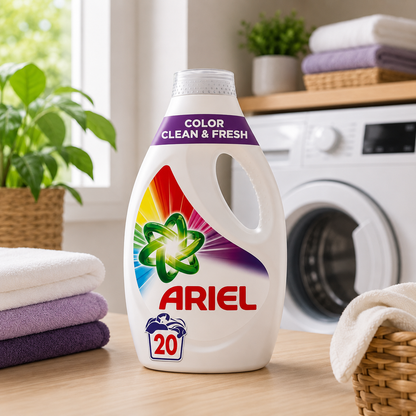 Ariel Color Clean & Fresh skystas skalbiklis spalvotiems skalbiniams 20 skalbimų