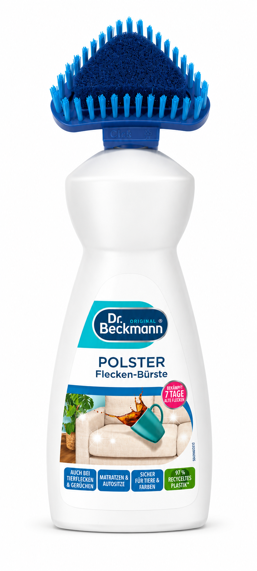 Dr. Beckmann Polster apmušalų dėmių valiklis su šepetėliu