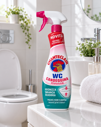 Chanteclair WC Candeggina Mousse tualeto valymo putos su balikliu