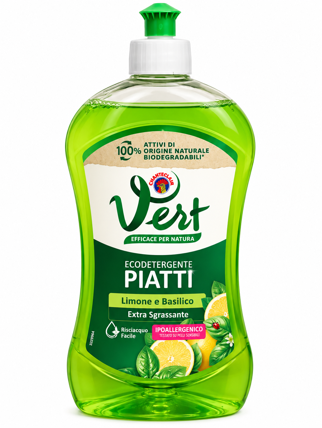 Chanteclair Vert Piatti Limone e Basilico ekologiškas indų ploviklis
