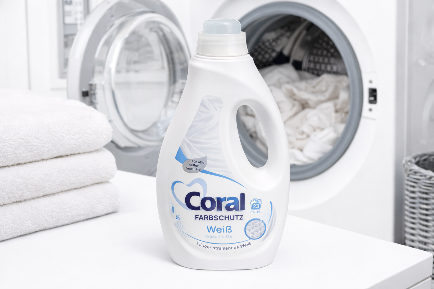 Coral Farbschutz Weiß skalbimo skystis baltiems drabužiams 1.15 L (23 skalbimai)